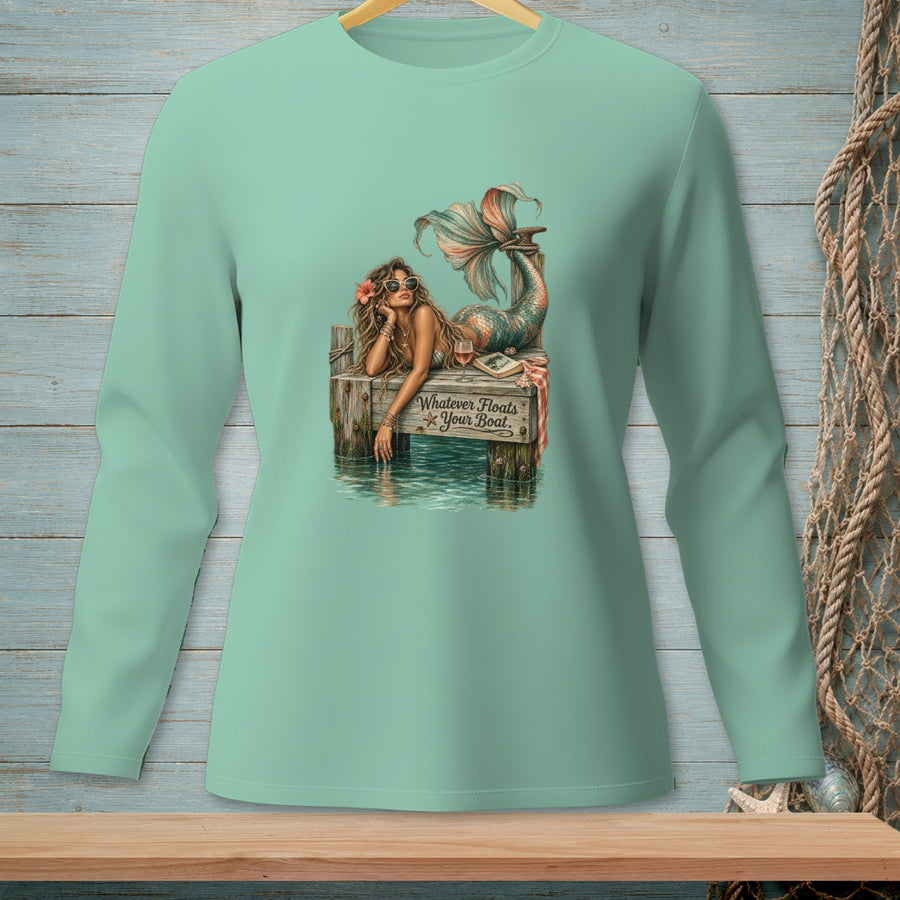 Whatever Floats It ~ Comfort Colors Premium Long Sleeve T-Shirt