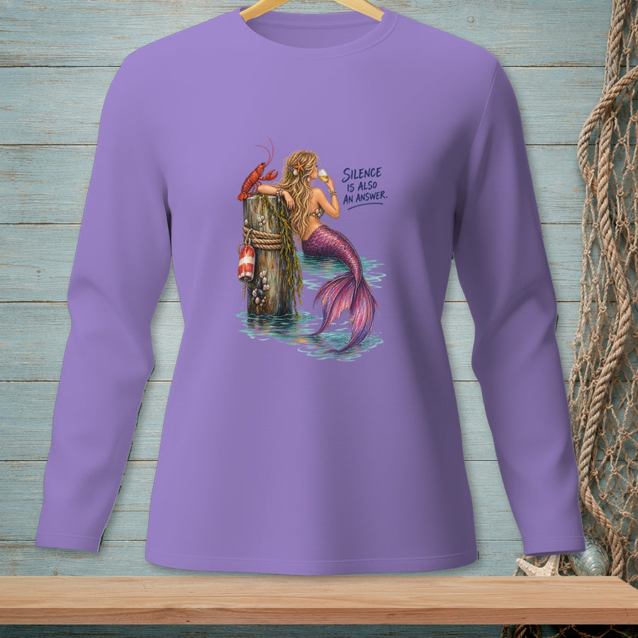 Silence Is Also An Answer ~ Comfort Colors Premium Long Sleeve T-Shirt