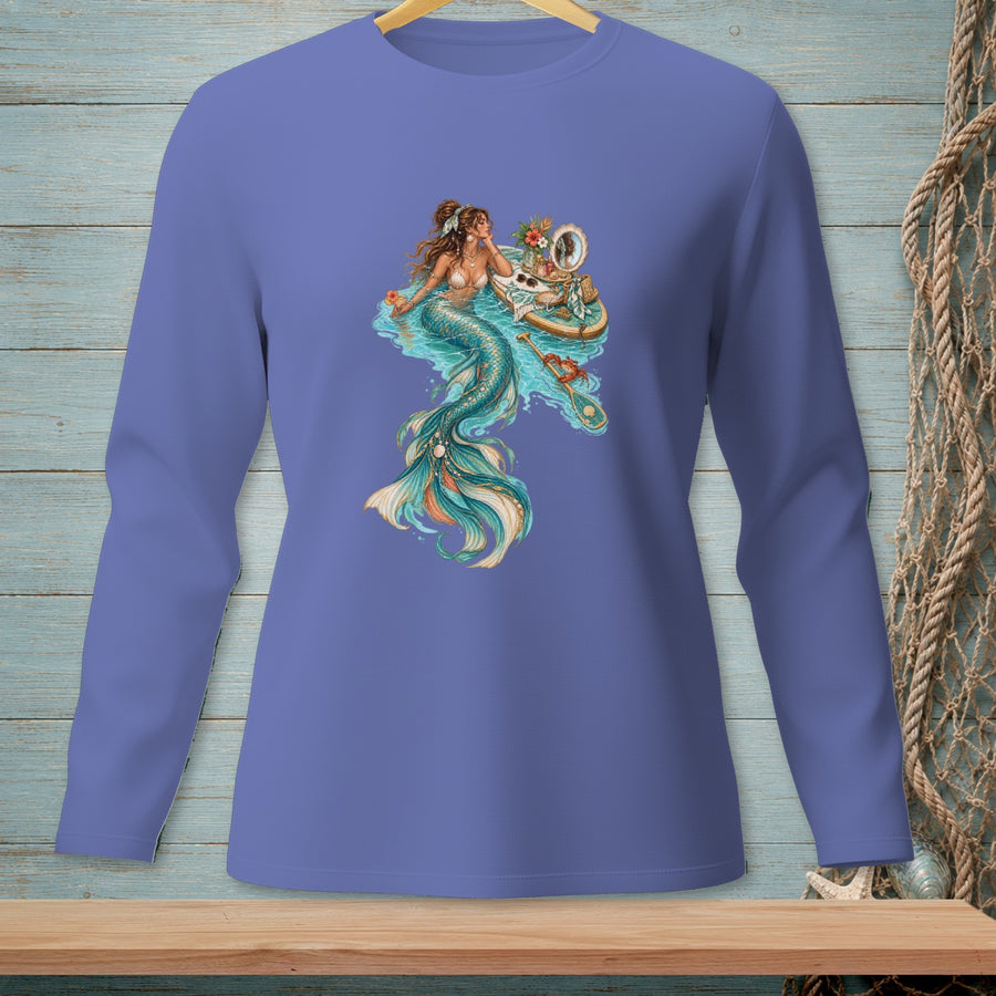 Full Face, Open Water ~ Comfort Colors Premium Long Sleeve T-Shirt