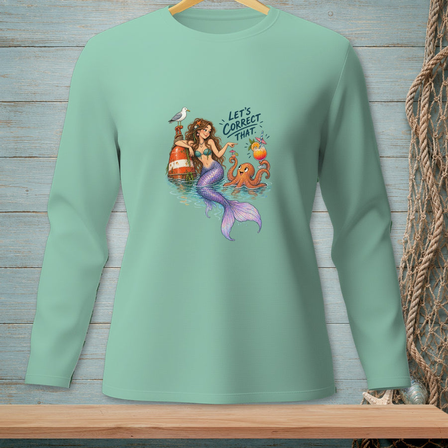 Let's Correct That ~ Comfort Colors Premium Long Sleeve T-Shirt