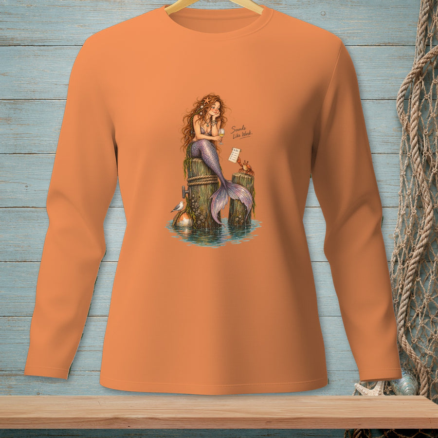 Sounds Like Work ~ Comfort Colors Premium Long Sleeve T-Shirt