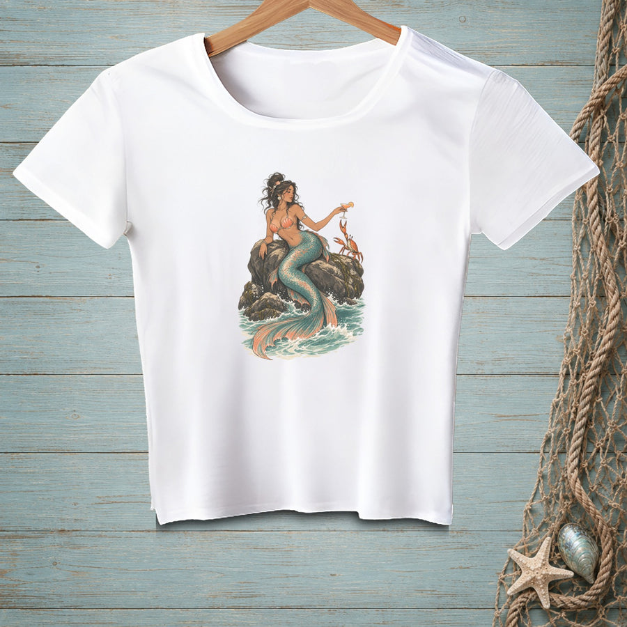 Crabby Happy Hour ~ Crop Top