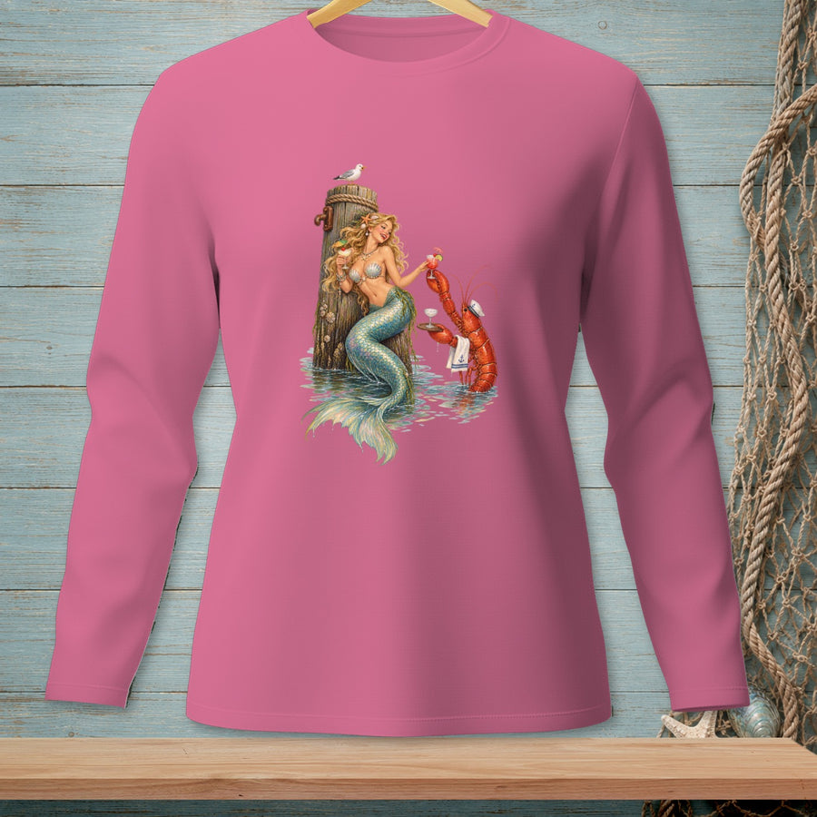 Claws And Cocktails ~ Comfort Colors Premium Long Sleeve T-Shirt