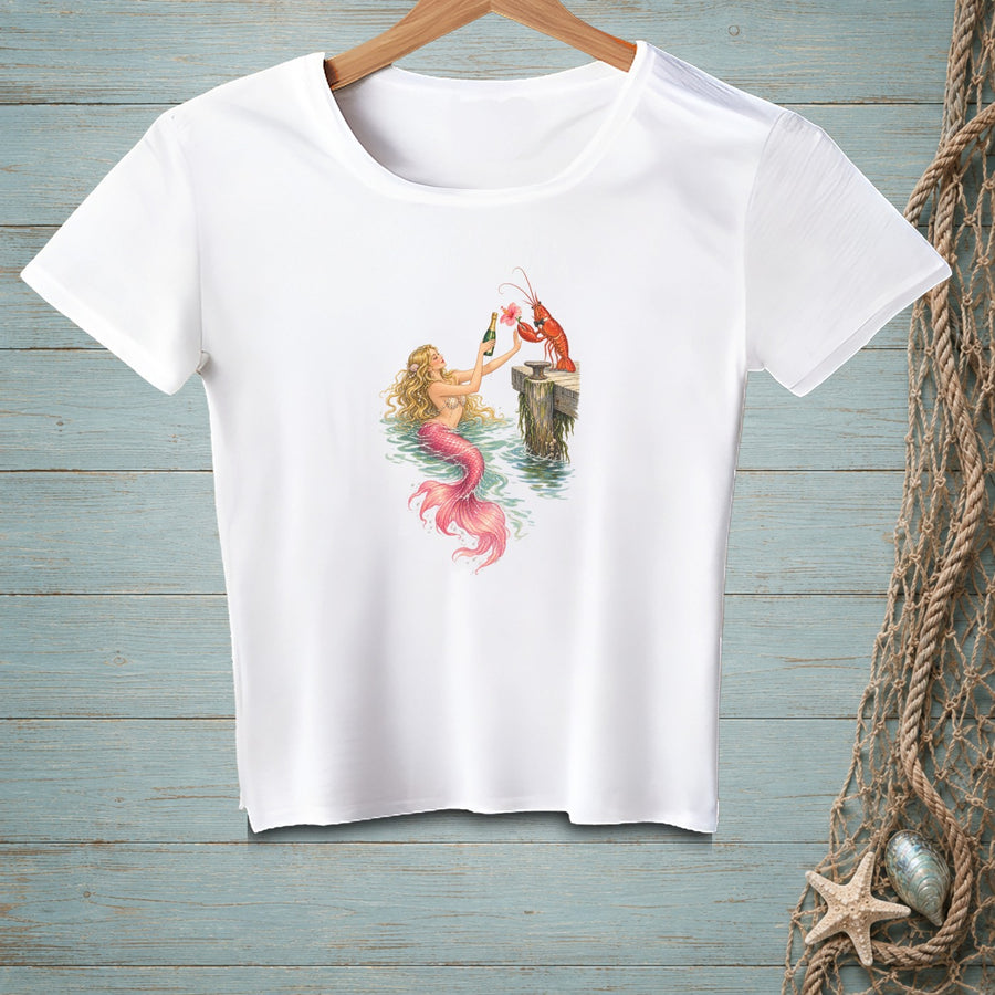 Champagne Over Claws ~ Crop Top