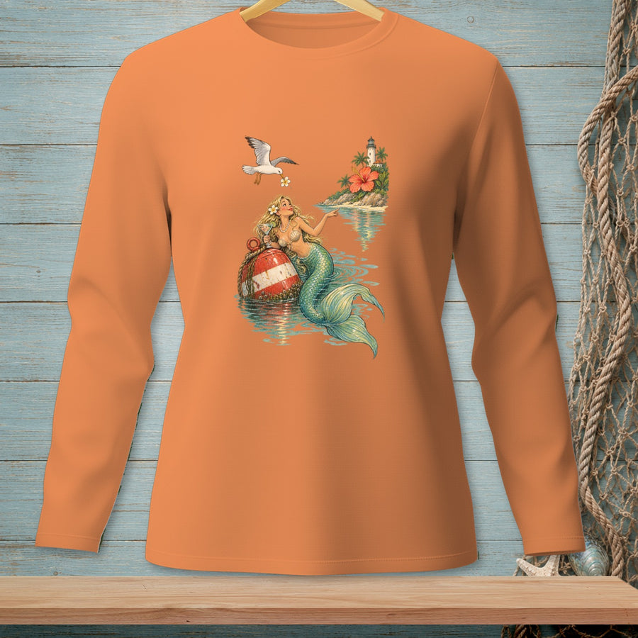 Off Duty By The Lighthouse ~ Comfort Colors Premium Long Sleeve T-Shirt