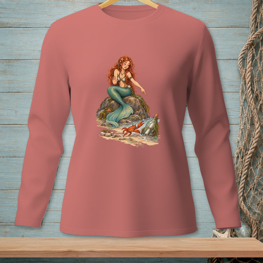 Left On Read, Beachside ~ Comfort Colors Premium Long Sleeve T-Shirt
