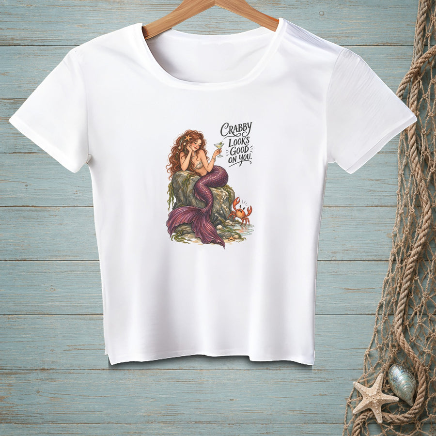 Crabby Looks Good ~ Crop Top