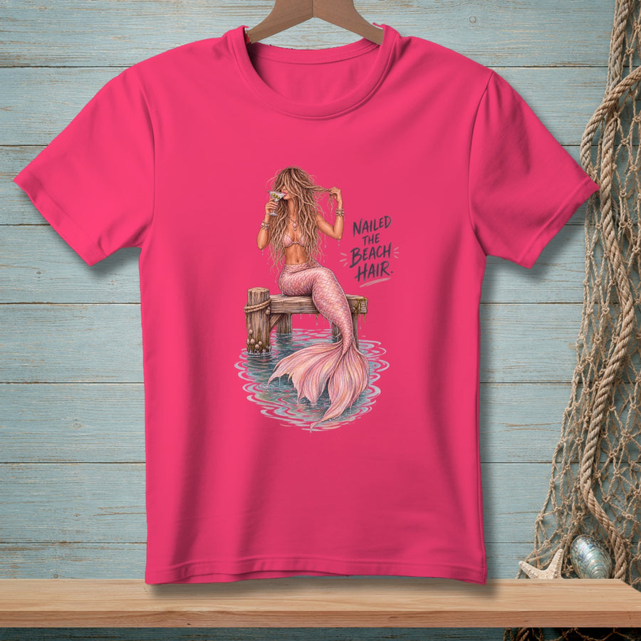 Nailed The Beach Hair ~ Comfort Colors Premium Tee