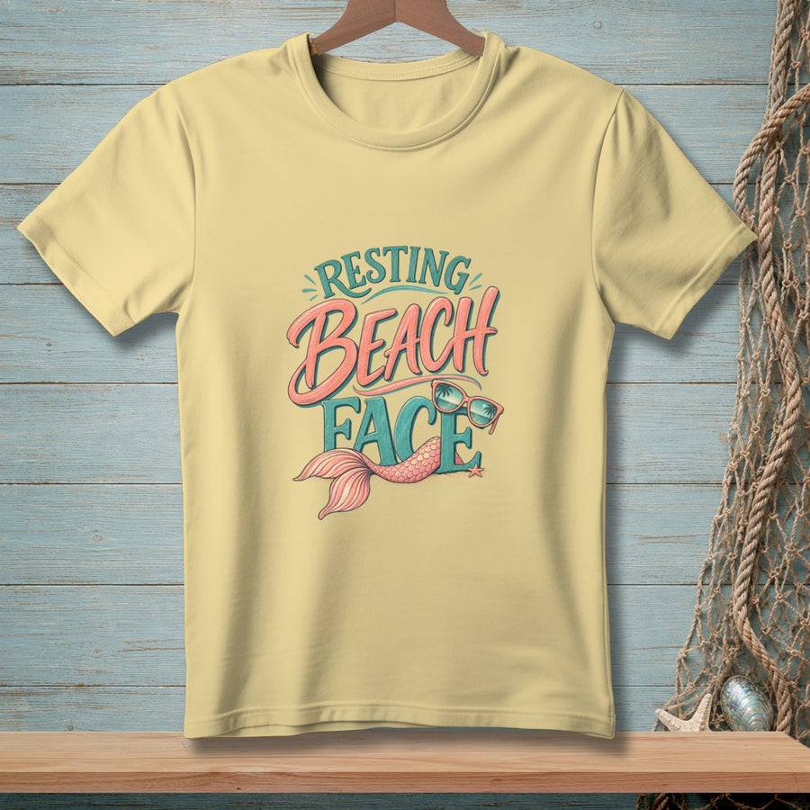 Resting Beach Face ~ Comfort Colors Premium Tee