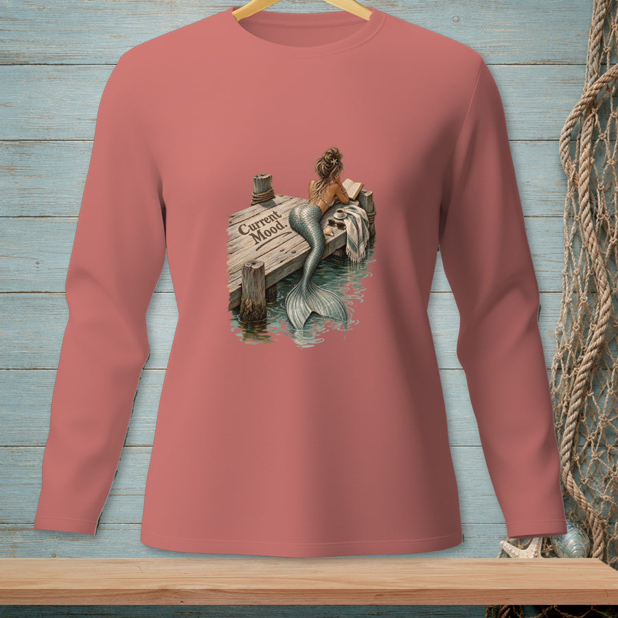 Booked & Unbothered ~ Comfort Colors Premium Long Sleeve T-Shirt