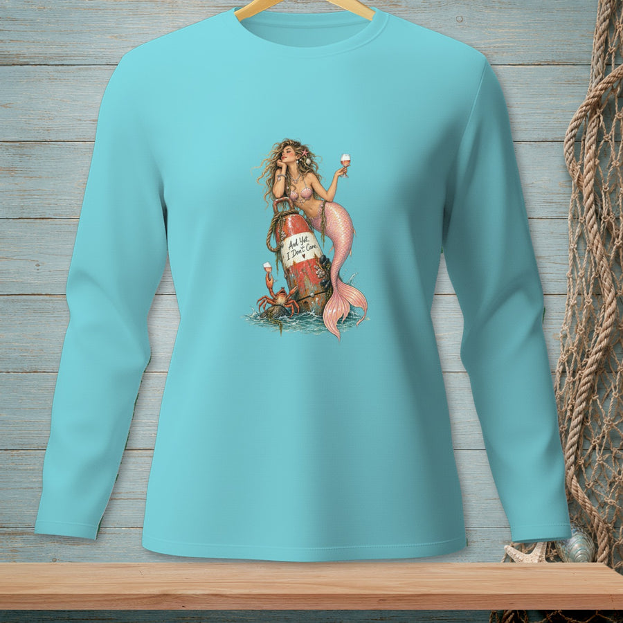 And Yet, I Don't Care ~ Comfort Colors Premium Long Sleeve T-Shirt