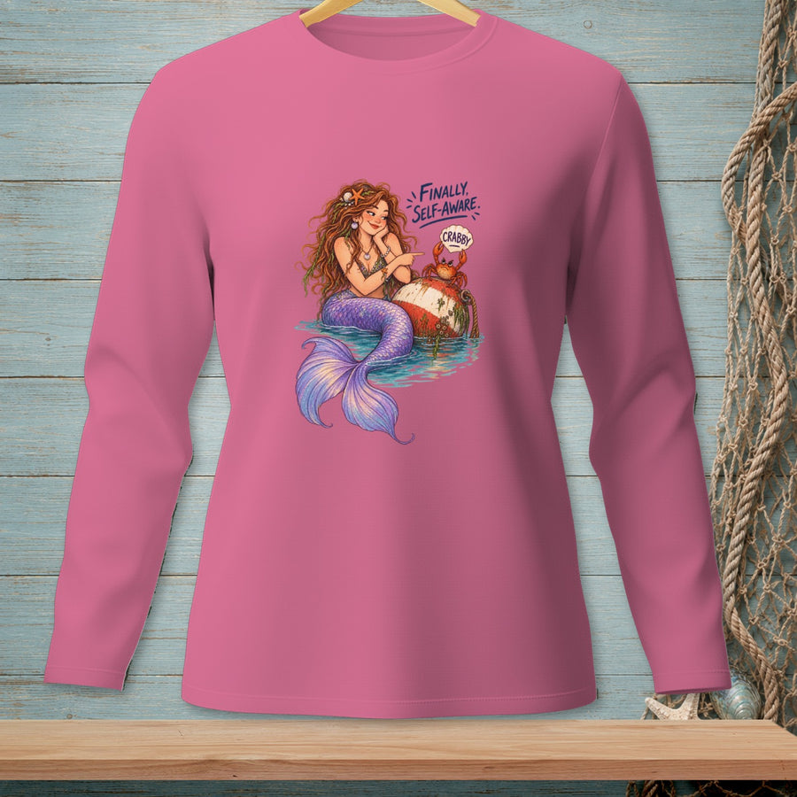 Finally Self-Aware ~ Comfort Colors Premium Long Sleeve T-Shirt