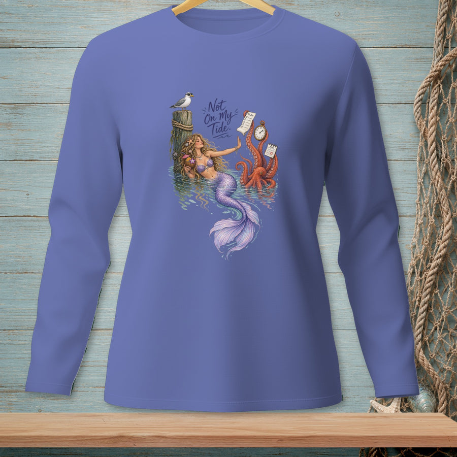 Not My Tide ~ Comfort Colors Premium Long Sleeve T-Shirt