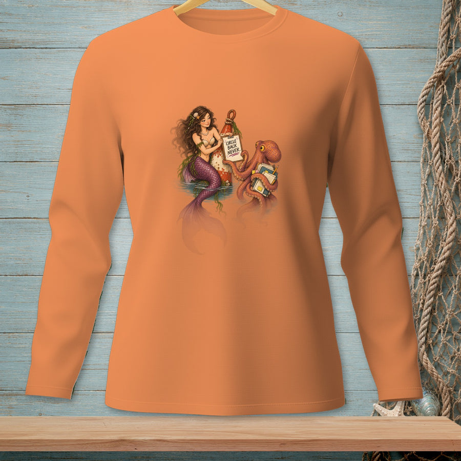 Circle Back Never ~ Comfort Colors Premium Long Sleeve T-Shirt