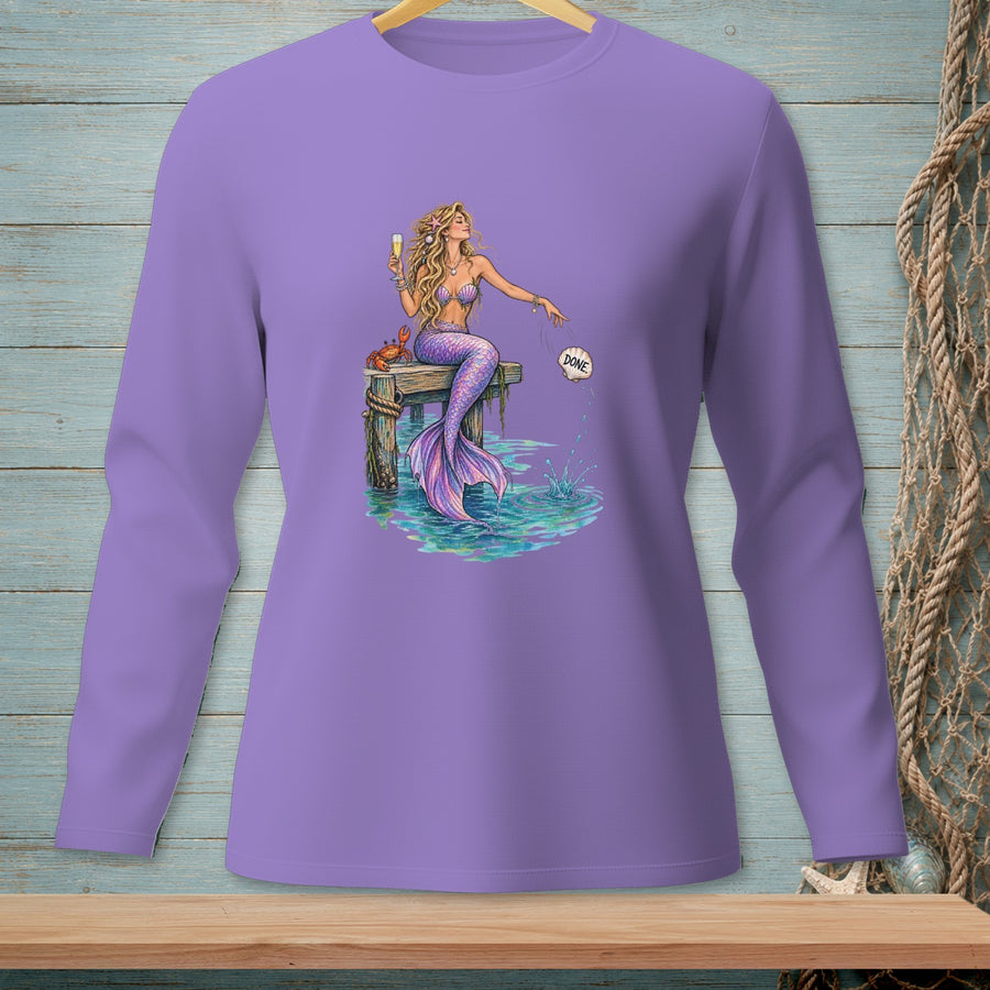Done. Zero Flukes. ~ Comfort Colors Premium Long Sleeve T-Shirt