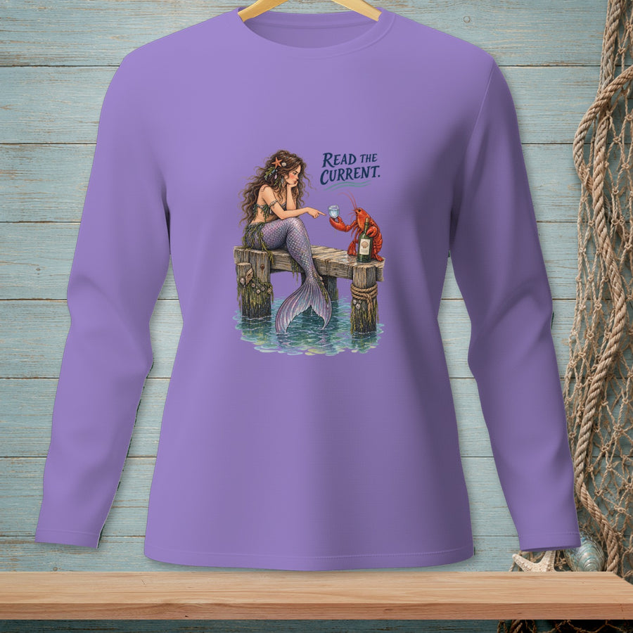 Read The Current ~ Comfort Colors Premium Long Sleeve T-Shirt