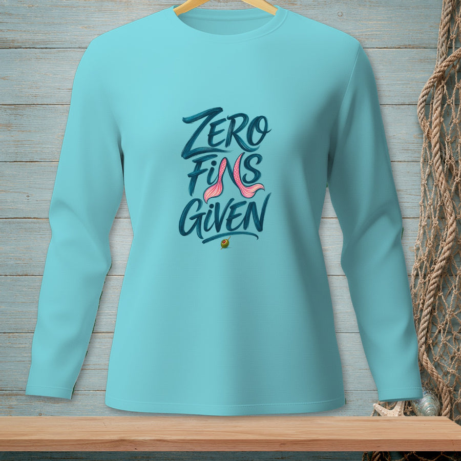 Zero Fins Given ~ Comfort Colors Premium Long Sleeve T-Shirt