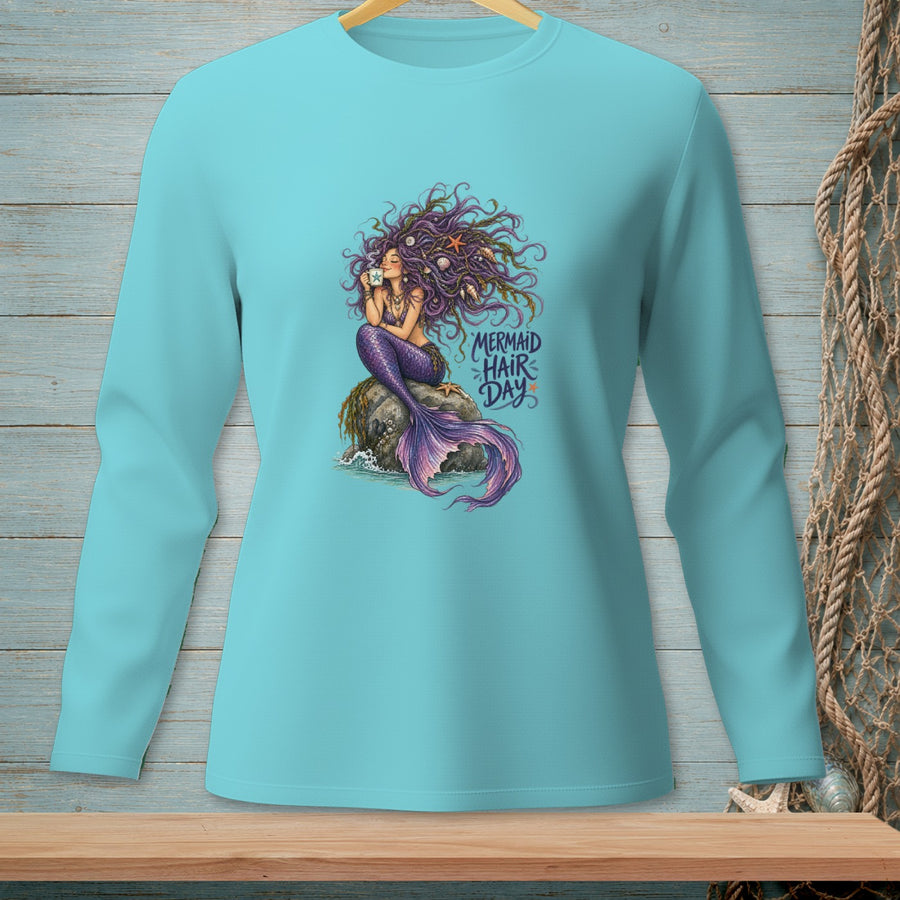 Tangled But Caffeinated ~ Comfort Colors Premium Long Sleeve T-Shirt