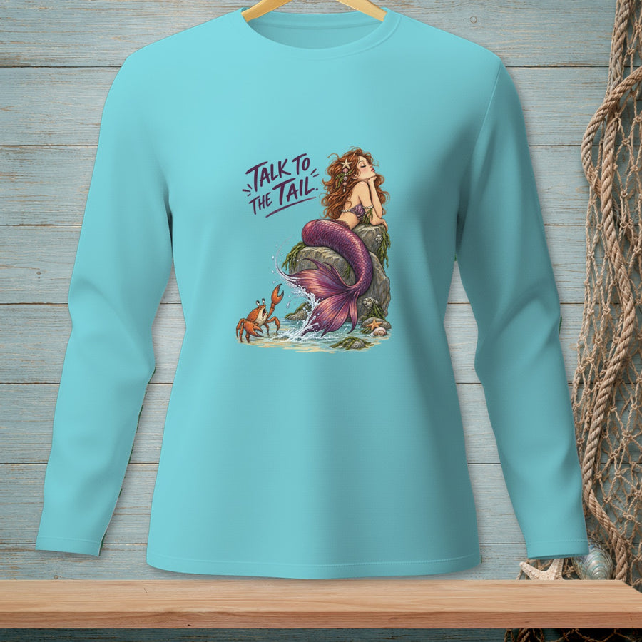 Talk To Tail ~ Comfort Colors Premium Long Sleeve T-Shirt