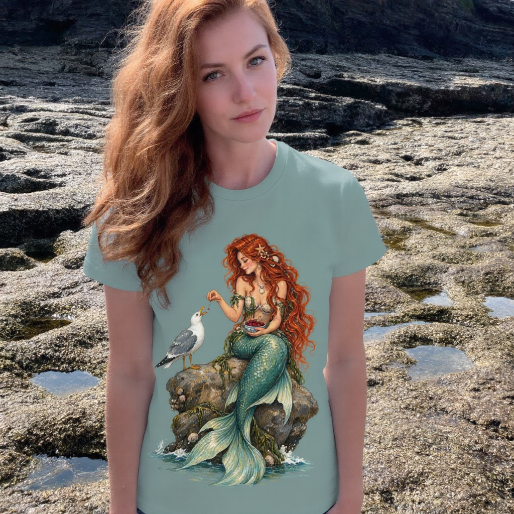lifestyle scene ~ Bribing The Locals ~ Comfort Colors Premium Tee ~ Mermaid Dayz