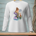 Mermaid with purple tail sits on a post, a crab offers gossip, text reads "Now You've Have My Attention."