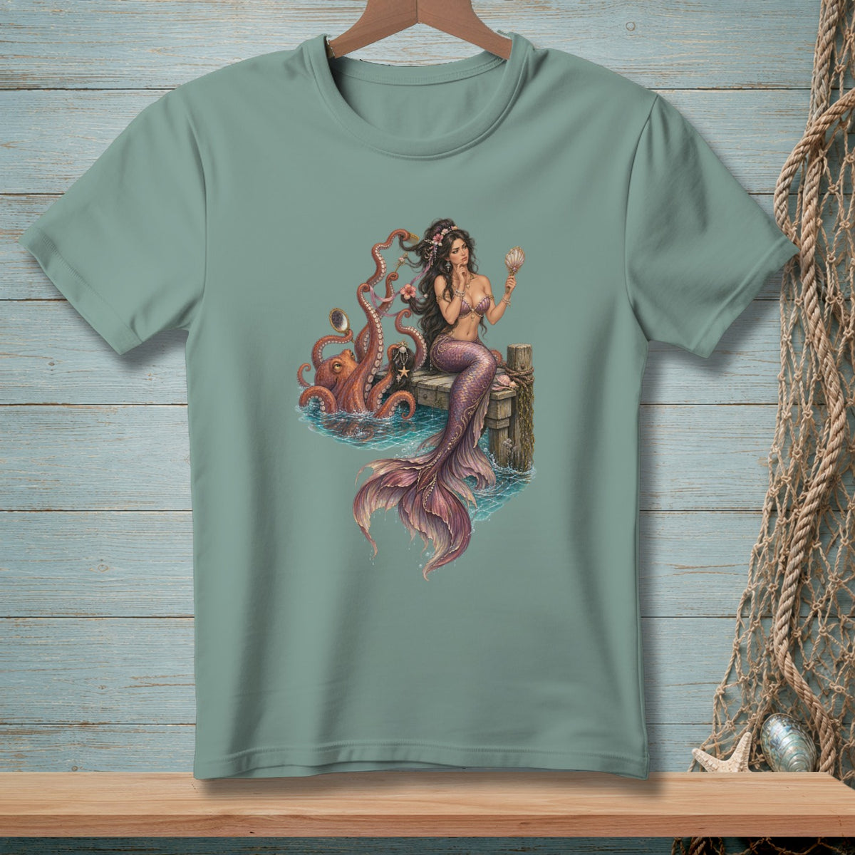 Octopus Mirror Check ~ Comfort Colors Premium Tee