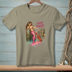 Mermaid with pink tail points to lobster and bucket of oysters, text says "Think Bigger."