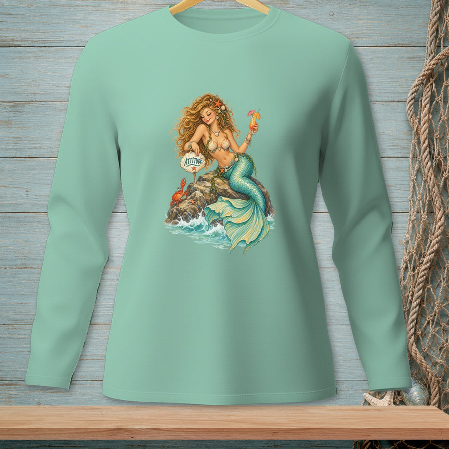 Salty With Attitude ~ Comfort Colors Premium Long Sleeve T-Shirt