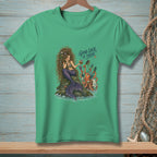 Mermaid with octopus hair stylist, text "Good luck in there."