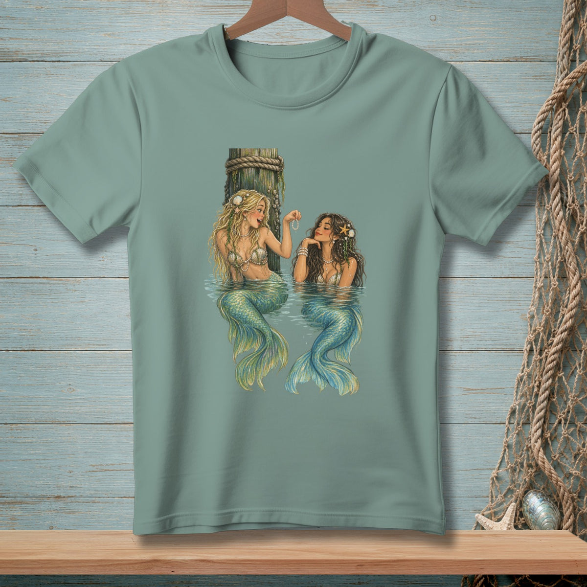 Sea Tea & Pearls ~ Comfort Colors Premium Tee