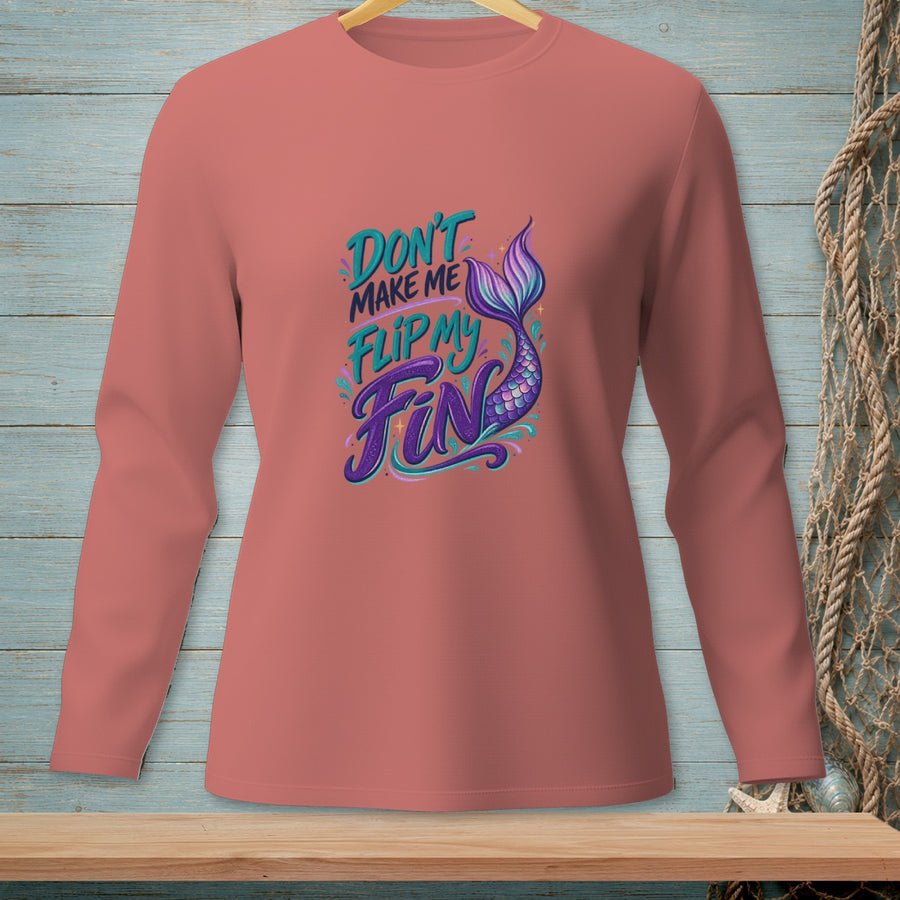 Flip My Fin ~ Comfort Colors Premium Long Sleeve T-Shirt