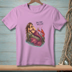 Mermaid with lobster and text "The Bar Was Low."