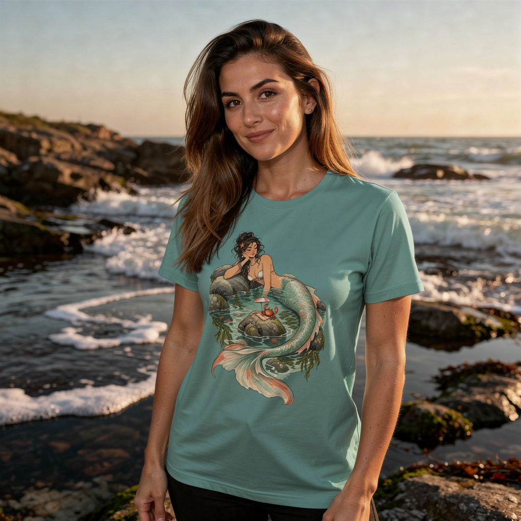 lifestyle scene ~ Side-Eye Siren ~ Comfort Colors Premium Tee