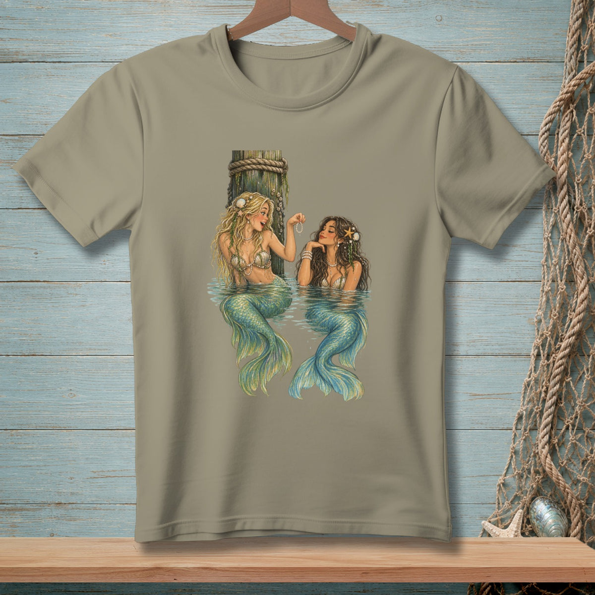 Sea Tea & Pearls ~ Comfort Colors Premium Tee