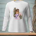 Mermaid sitting on a post holding a crab with "Be Interesting" sign.