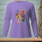 Mermaid and octopus with drinks on a wooden post, text reads "I'll take the drink."