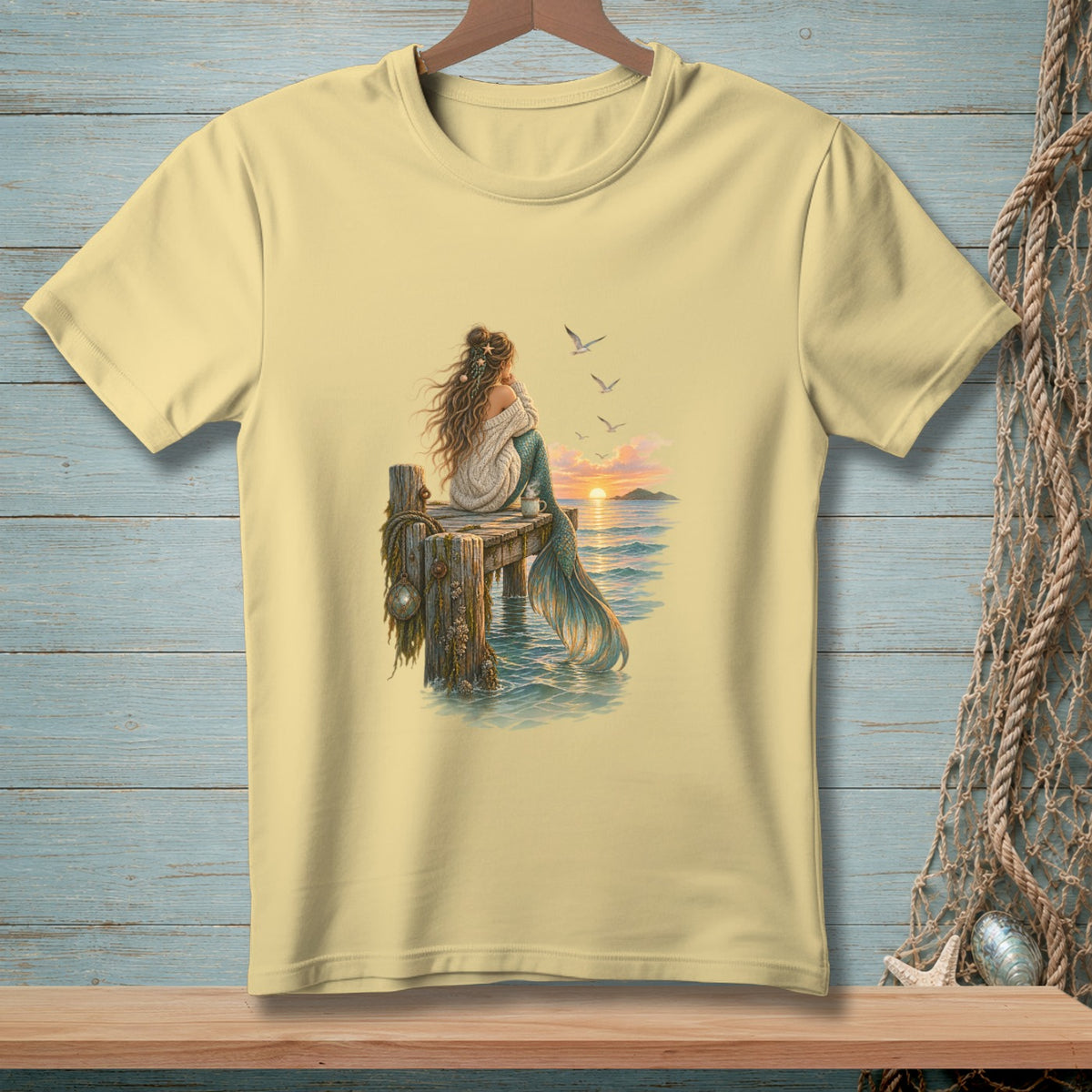 Mermaid Off Duty ~ Comfort Colors Premium Tee