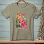 Blonde mermaid with pink tail holds champagne glass, text "PROVE IT."