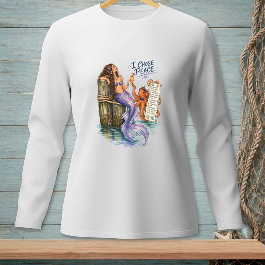Unbothered & Unsubscribed ~ Comfort Colors Premium Long Sleeve T-Shirt