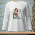 Mermaid with crab and text "DELETE THE WHOLE THREAD." on white shirt.
