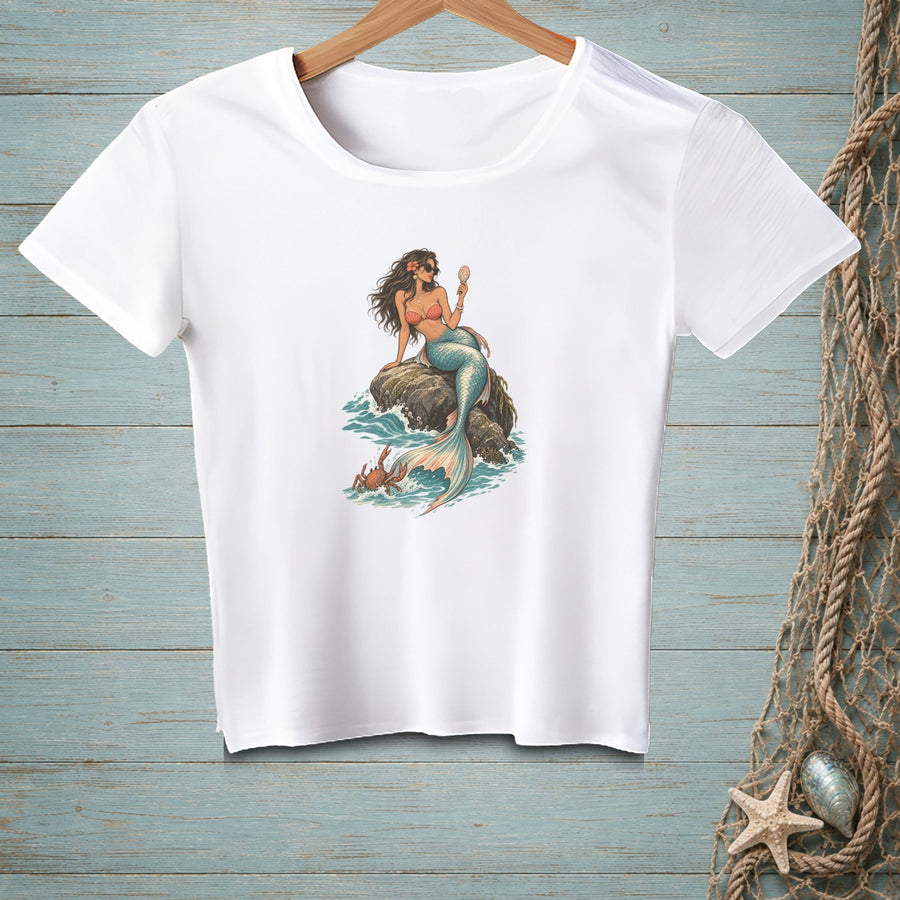 Shell-f Absorbed ~ Crop Top