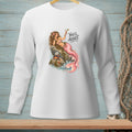 Mermaid on a rock with a drink, "You'll Adjust." text above.