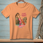 Mermaid on pier with lobster, oysters, and text "THINK BIGGER".