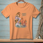 Mermaid and octopus with shopping bags and the text "PROBLEM SOLVED".