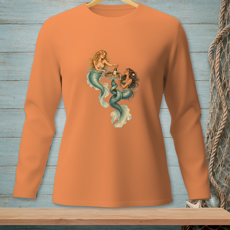 High Tide Sips ~ Comfort Colors Premium Long Sleeve T-Shirt