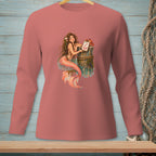 Illustration of a mermaid with coral tail next to a post with a crab and "RULES UPDATED" sign.