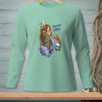 Mermaid with lobster and text "KEEP GOING. THIS IS ADORABLE."