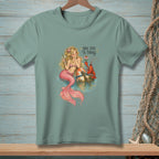 T-shirt with mermaid, lobster, buoy and text "YOU DID A THING."
