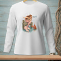 Mermaid sitting on a dock points to a lobster with text "You Forgot Something."