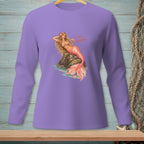 Purple long-sleeve shirt with mermaid illustration and text "I Have Standards."